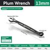 Durable Ratchet Wrench 8-32mm Plum Blossoms Open Combination Wrench Two-Way Double Fast Ratchet Wrench Auto Repair Tools