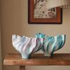 Ceramic Vase Ikebana Luxury Flower Vase Handmade Modern Decorative Vases Living Room Elegant Flower Bottle Aesthetic Room Decor