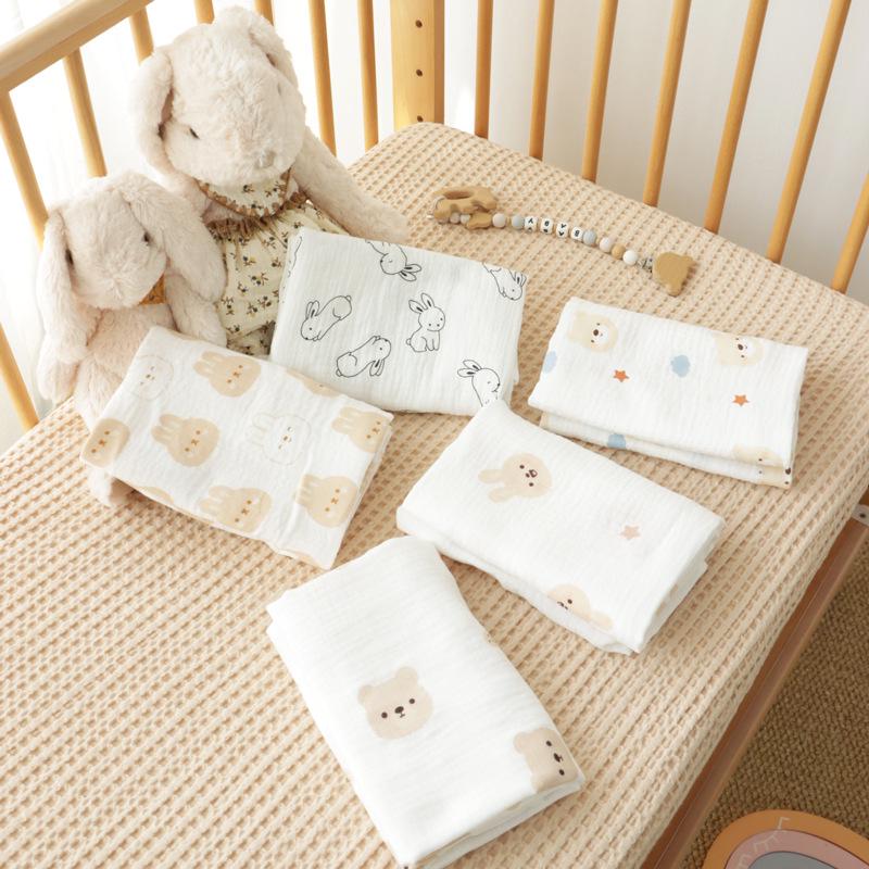 Breathable Double-Layer Cotton Baby Swaddle Blanket