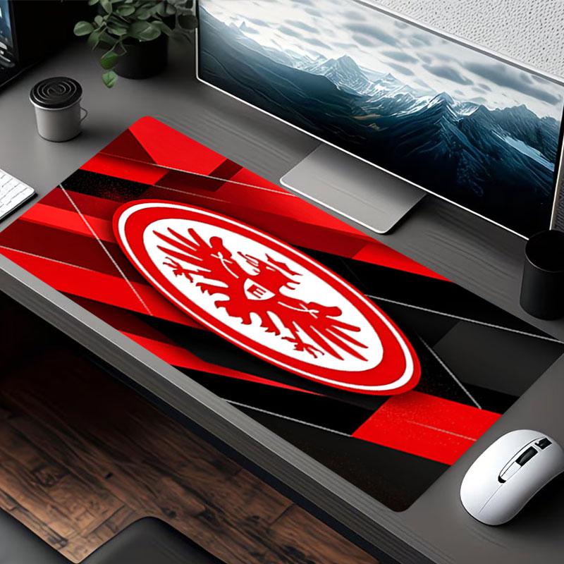 Eintracht Frankfurt Spausdintas pelės kilimėlis, klaviatūros kilimėlis nešiojamam kompiuteriui, kilimėlis biurui, namams, stalo dekoracija, puiki gimtadienio dovana žaidėjams