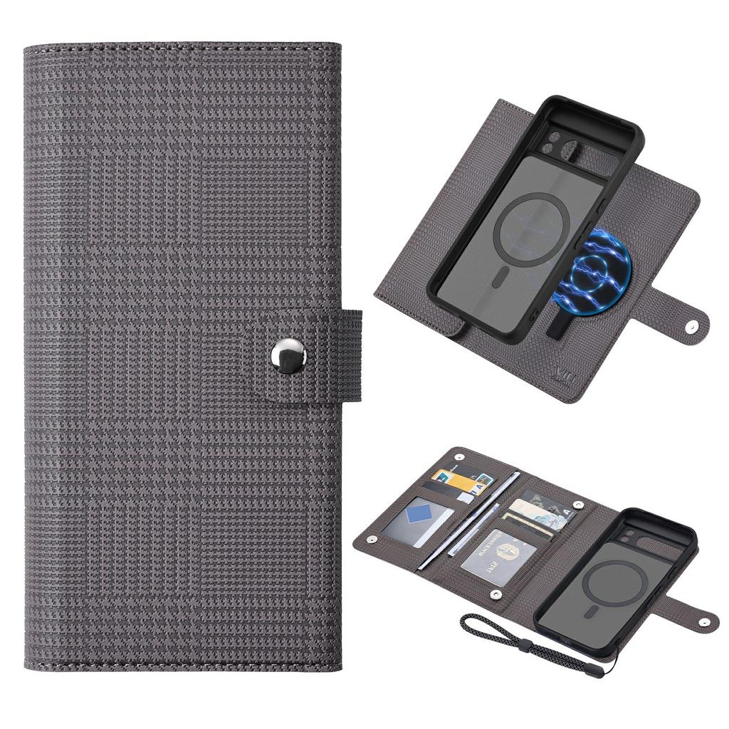 VILI GHA Series For Google Pixel 8 Pro RFID Blocking Case Card Holder Phone Cover Magnetic Case