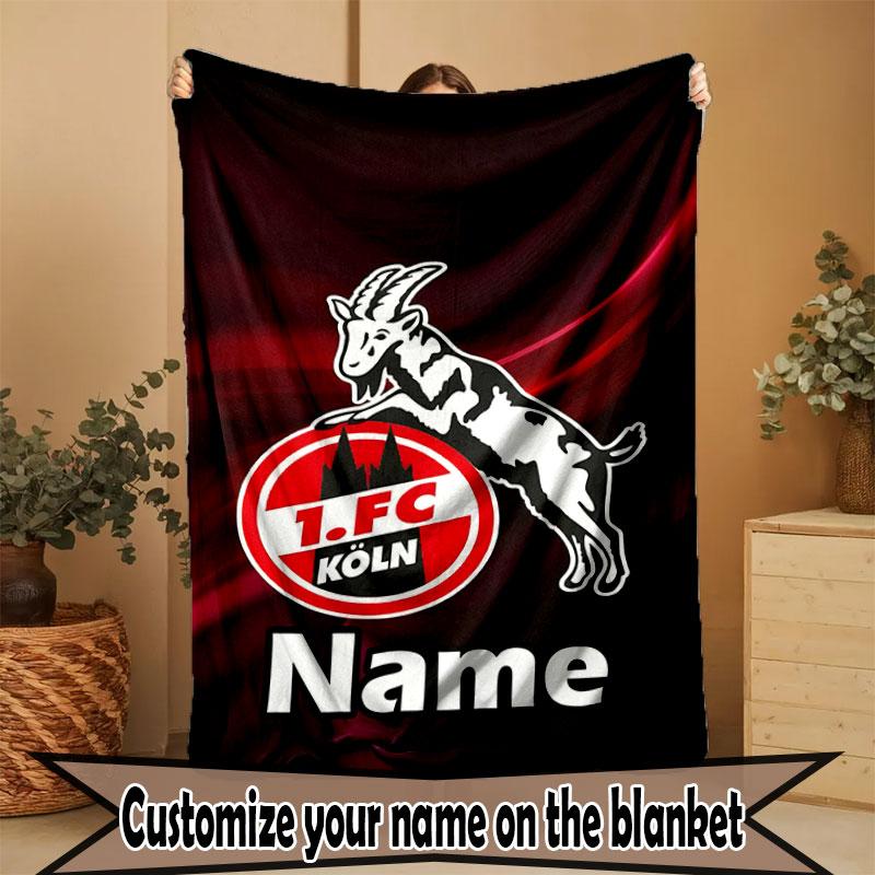 Individuelle personalisierte FC Köln Print Decke, Heimdekoration, Schlafzimmer, Sofa, Camping, Couch, Geschenke für Geburtstag Weihnachten