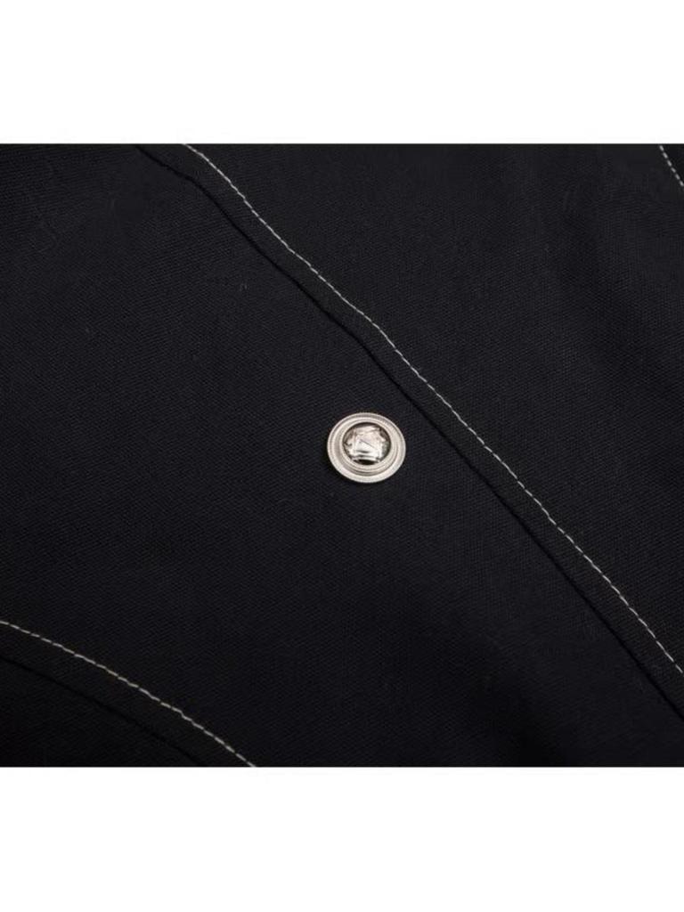 Koreanische Herren-Herbst/Winter-Jacke 2025 aus schwerer amerikanischer gewaschener Baumwolle mit Samtverdickung