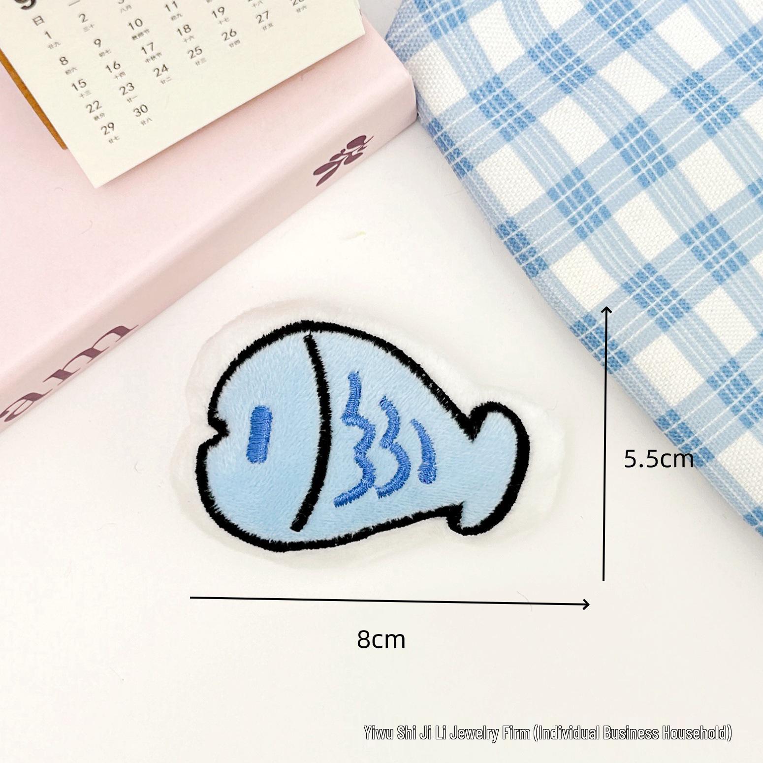 Squeaky Cute Fish Penguin Plush Toy Pendant – Cartoon Backpack Accessory & DIY Brooch