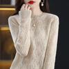 Women's Spring/Fall Korean-Style Round-Neck Sweater: Loose-Fitting Knit Top for Layering