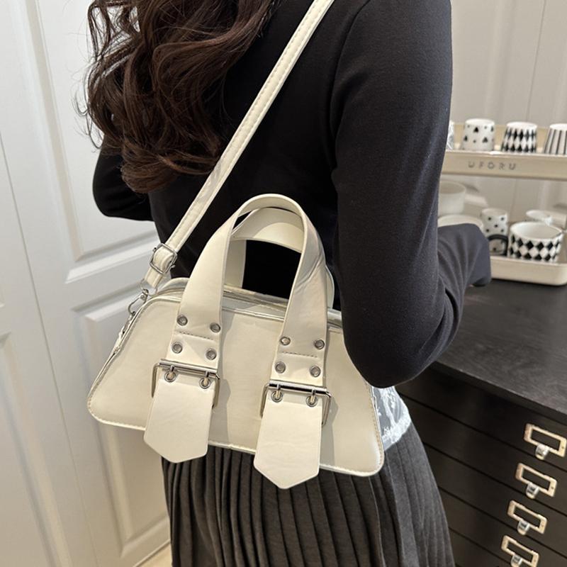 Modedesigner Schnalle Umhängetasche Vintage Luxus Crossbody Tasche Y2k Gothic PU Leder Kleine Geldbörse und Handtasche