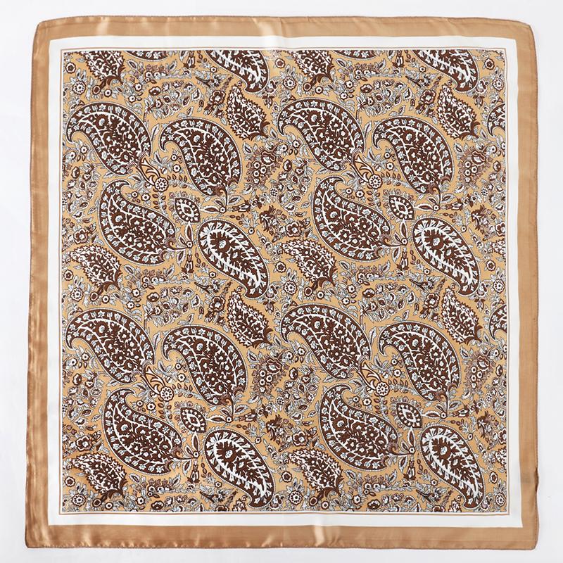 New Silk Shawl Square Scarf for Women Neckerchief Female Headband Hair Wrap Print Ladies Foulard Fashion Hijab Bandana