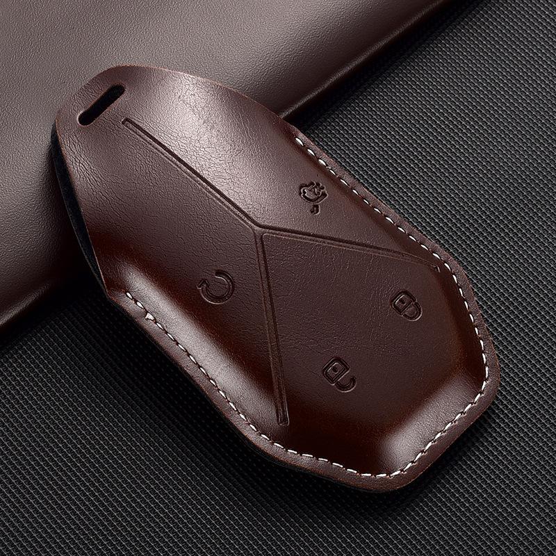 BYD Equation Leopard 5 Leather Key Set Titanium 7 Special Titanium 5 Leopard 8 Leopard 3 Titanium 3 Car Male and Female Keychain Premium Case