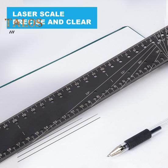 Woodworking Square Ruler High Precise Anti-drop Design Wide Application Multi-Function Angle Precision Square Woodworking Ruler