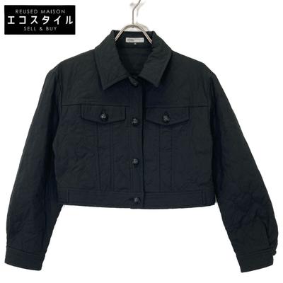 DOUBLE STANDARD CLOTHING Black Heart Quilted Short Jacket Jacket 38 blackUsed