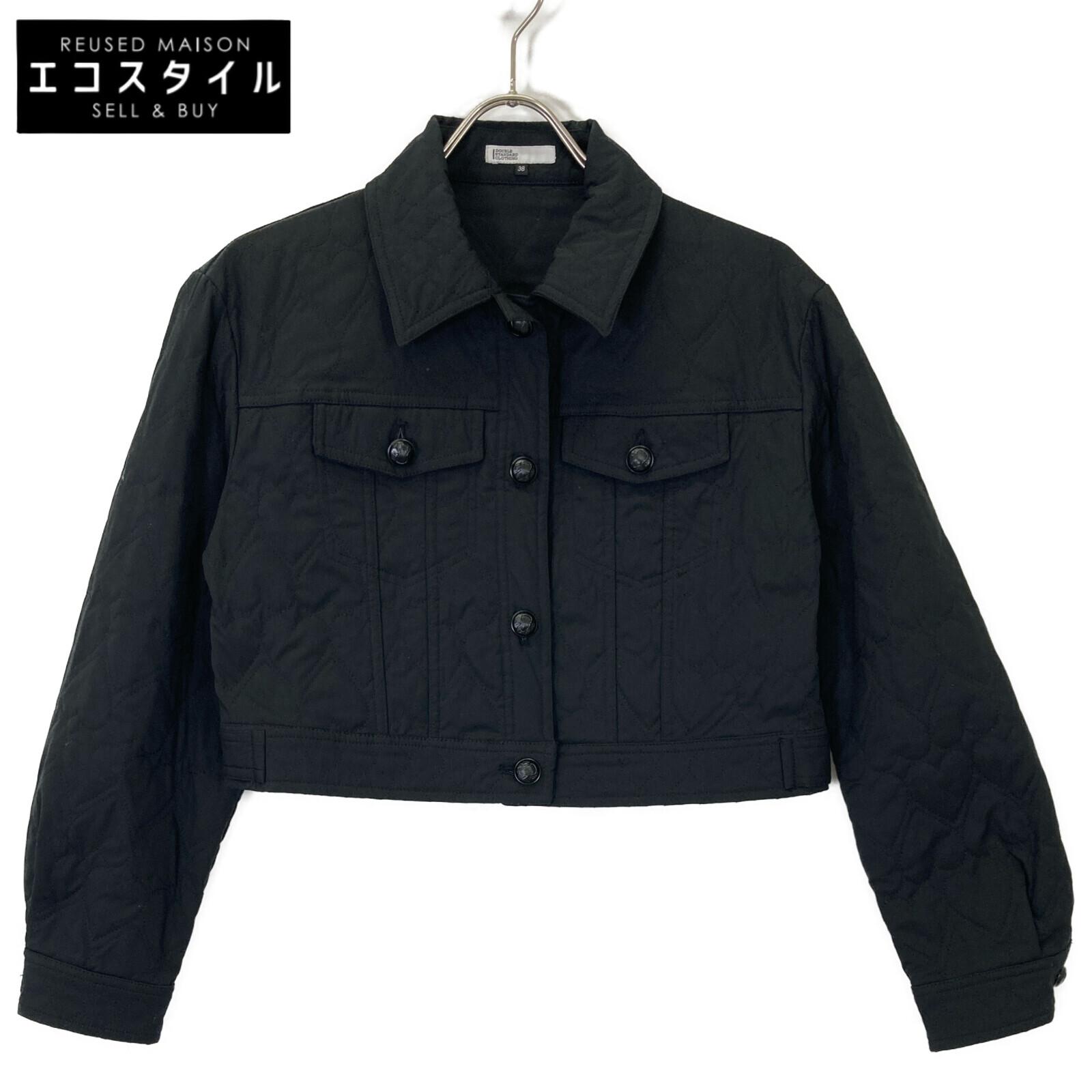 

DOUBLE STANDARD CLOTHING Black Heart Quilted Short Jacket Jacket 38 blackUsed