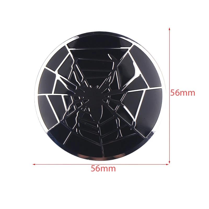 2026 Hot 4PCS 56mm 60mm Unversal Spider Web Badge Emblem Stickers Car Wheel Hub Center Caps Rim Cover For Ford BMW Tesla Mazda Honda VW CVA8