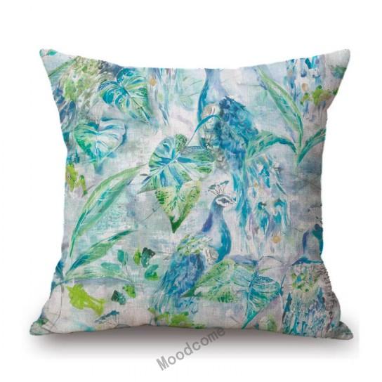 Spring Flower Oil Painting Poppy Sleeping Lily Hydrangeas Peony Home Decoration Art Sofa Throw Pillow Case Linen Cushion Cover