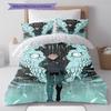 Kaiju No. 8 Pattern Bedding,Quilt Set Quilt Cover Pillowcase Home Birthday Gift (1 * Duvet Cover + 2 * Pillowcase, Without Core)
