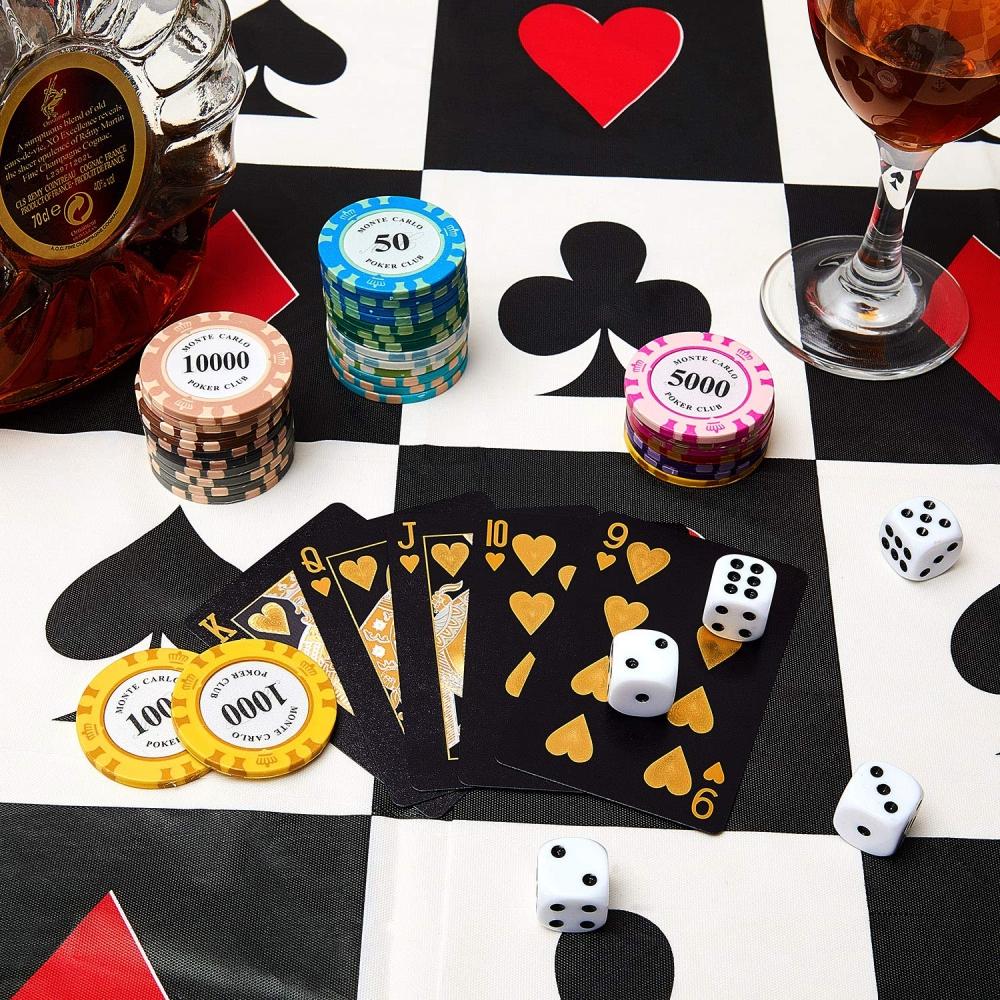 Rectangular Disposable Football Milk Pattern Table Cover Poker Themed Party Decorations