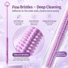 Soft Bristle Silicone Straw Brush Long Handle Bottle Brush Straw Cleaning Brush  For Long Straws
