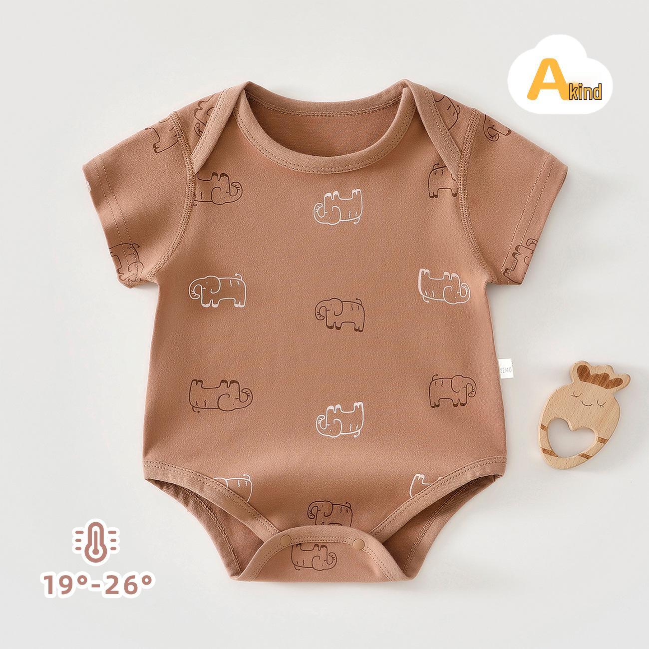 Детский треугольный комбинезон: С коротким рукавом и закрытыми ножками, Качество класса А 66cm