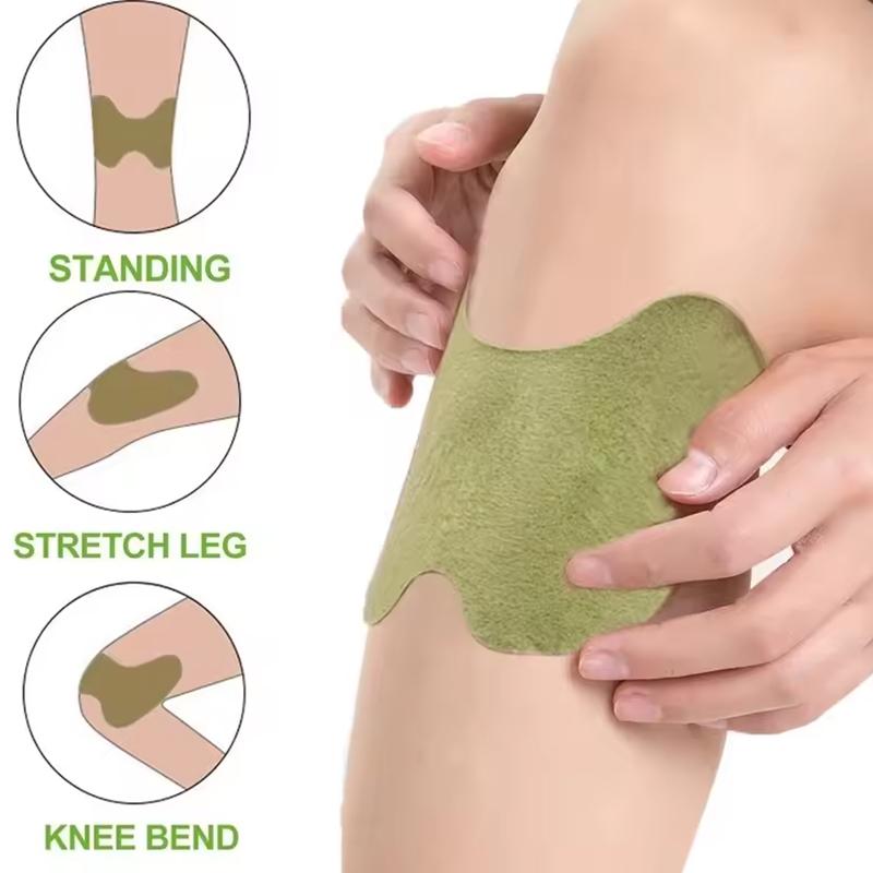 Mugwort Herbal Knee Patches, Warming Joint Care Plaster, Breathable Patch for Knee Shoulder Neck, Relieve Muscle & Joint Discomfort