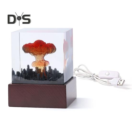 

3D лампа в виде гриба светодиодный ночник мягкое свечение мини-размера питание от USB лампа украшение для спальни 8 cm