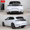Carbon Fiber Rear Diffuser & Roof Spoiler for Porsche Cayenne (2018-2025) - Techart Style