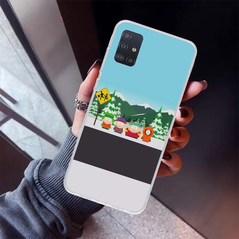 Cartoon S-South P-Parkes Phone Case For Samsung Galaxy A52 A51 A50S A32 A22 A12 A02S A72 A71 A31 A70 A30S Note 20 Ultra 10 Plus