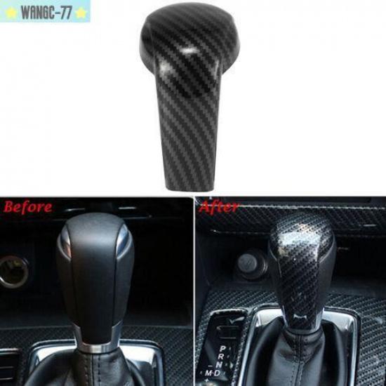 For Mazda 2 6 3 CX-3 CX-5 2015 -2018 Carbon Fiber Gear Shift Knob Trim Cover