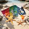 Custom Name Personalized Pocket Monster Print Beach Towel, for Trip Camping Beach Party Home Decor, Birthday Gift for Family & Friends
