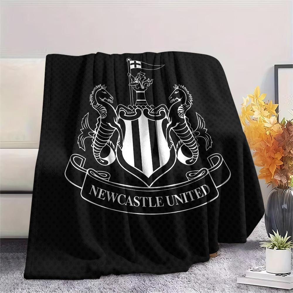 Newcastle United FC Flanelldecke, Hohe Qualität, Bequem für alle Jahreszeiten, Heimdekoration, Wärme und Komfort