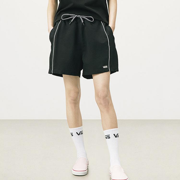 Vans Retro Patchwork Woven Sports Shorts Women shorts Black VN0A5DTRBLK