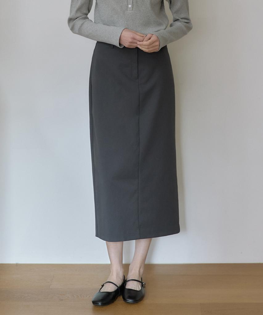 Our Hope Soft Stretch H-Line Skirt - Charcoal