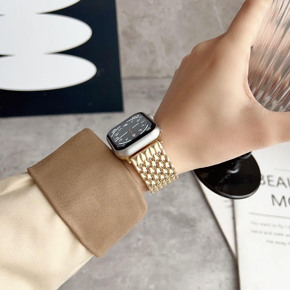 For Apple Watch Correas Dragon Pattern Matel Straps for Apple Watch Ultra Band S11 10 9 8 7 6 5 4 3 2 SE iWatch Bracelets Correa
