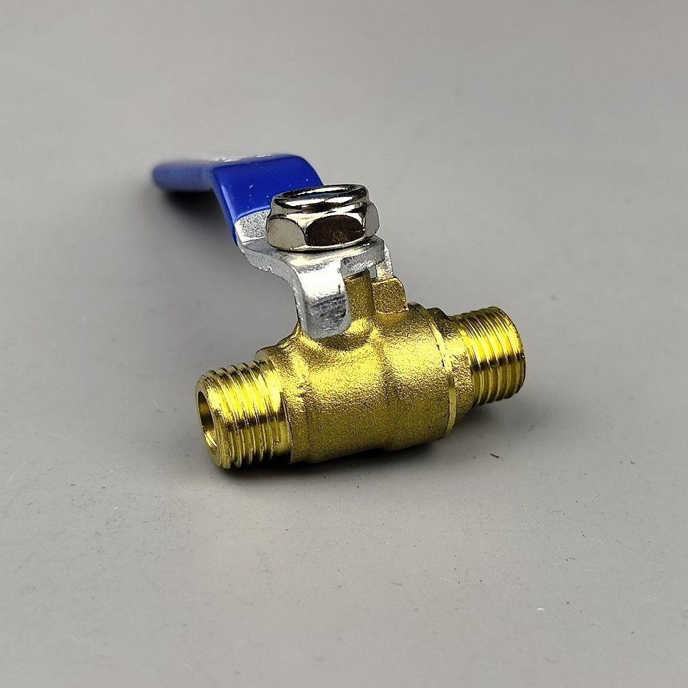Brass Long Handle Ball Valve - Multi-Size (1/4" to 1") Pneumatic Tap with Internal/External Thread for Water Drain