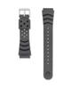 Genuine Urethane Watch Band DB73BP 20mm Lug, 18mm Buckle, Black, Men's Sports Replacement Strap, Fits C200FS Spring Bars