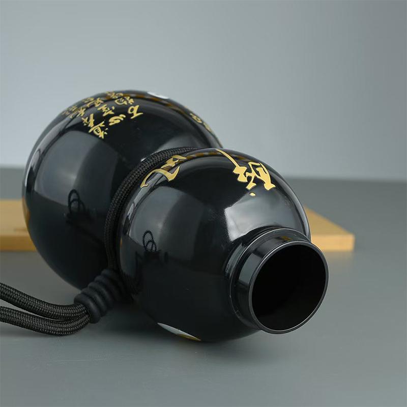 730Ml Gourd Water Bottle Outdoor Large Capacity Fitness Gourd Bottle Chinese Retro Style Water Cup Gourd Water Bottle
