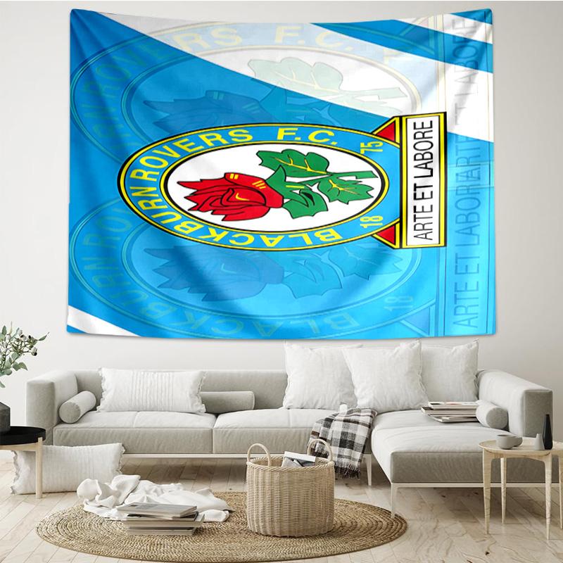 1PC Rovers Crest Football Club Printed Tapestry Room Decoration Wall Hanging for Living Room Bedroom, dormitory, Birthday and Christmas gifts