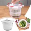2 in 1 Salad Dryer Large Capacity Food Strainer Vegetable Salad Spinner  Vegetable Washing