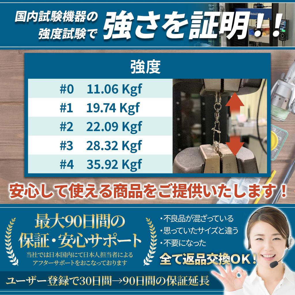 GRANDBASE Kugellagerwirbel mit Einhängern Stärke Angeln Salzwasserangeln Edelstahl mit Sprengringen Packung mit [Bruchlast] Zubehör, Köder,