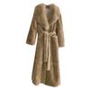 Women Plus Size Luxury   Faux Furs Coat Warm Outerwear Long Coat