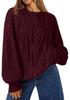 Maglione Casual a Treccia da Donna Europeo & Americano - Moda Comoda per Autunno & Inverno 2025