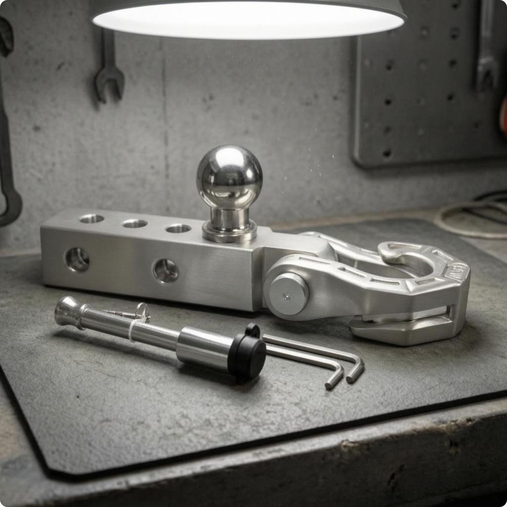 Off Outdoor Vehicle Retrieval Stainless Steel Tow Hitch Hook