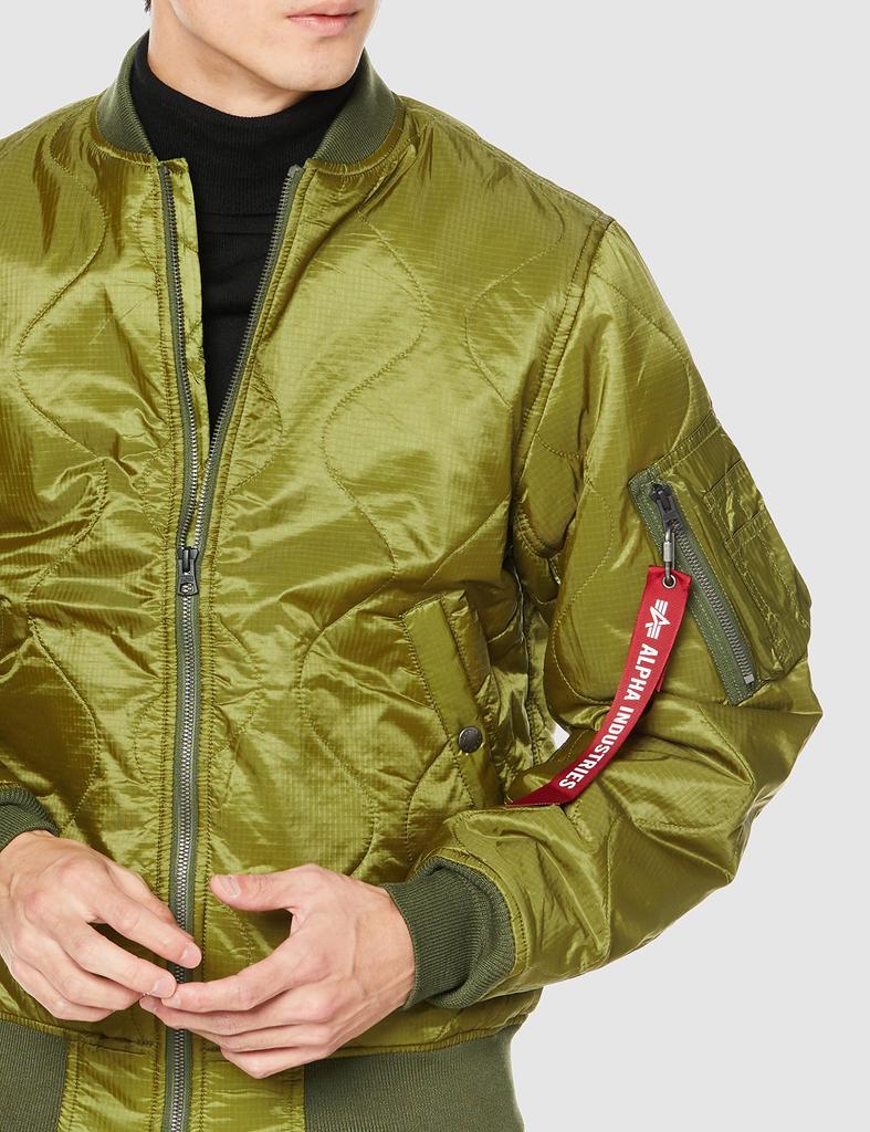 Alpha Industries TA1597 L Quilted A.GREEN Jacket, MA-1