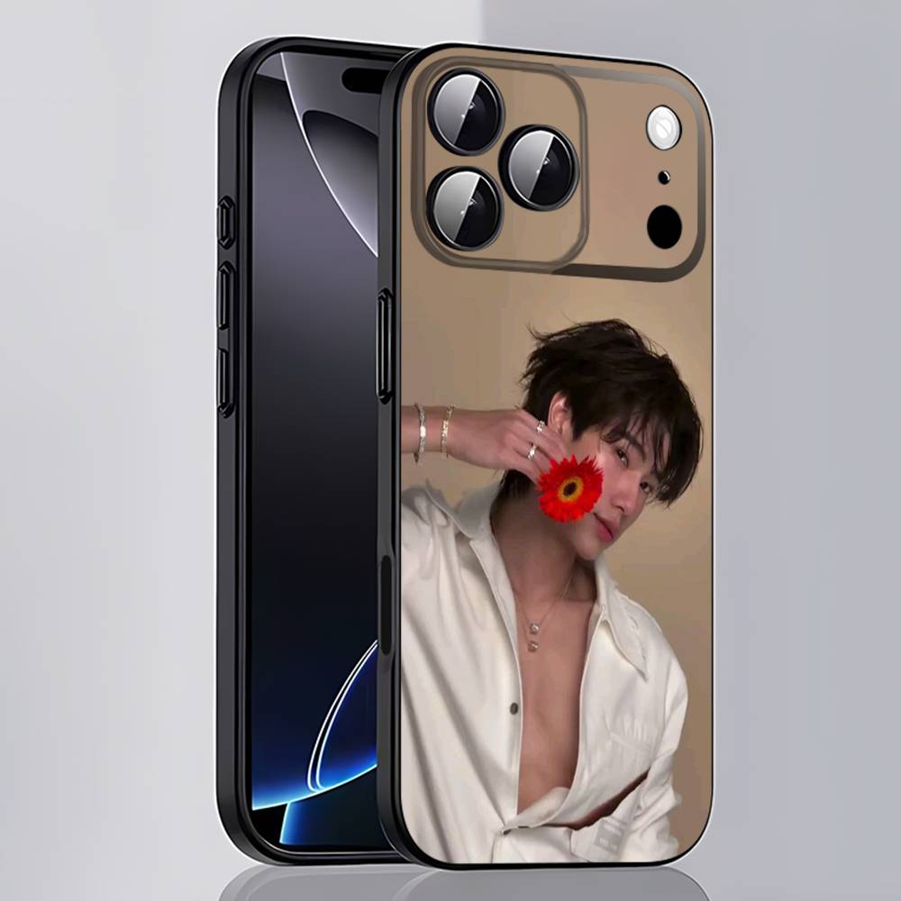 P-Phuwin A-Actor Tangsakyuen Phone Case For iPhone 17,16,15,14,13,12,11,Pro,Max,Plus,E,SE4,Air,Mini Black Cover