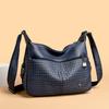Middle Aged Women's Crossbody Bag New Stone Pattern Small Square Bag Style Simple and Fashionable One Shoulder Crossbody Bag