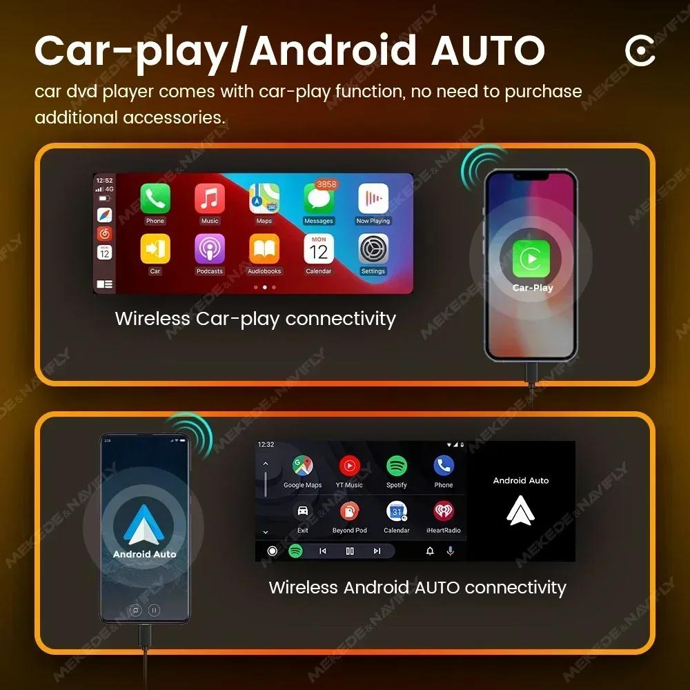 2G 32G Universal 1 Din Android 6.86 Inch HD Touch Screen Wireless CarPlay Auto Car Radio FM Stereo GPS Multimedia Video Player