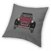 2Cv Road Car Square Pillowcase Polyester Linen Velvet Creative Zip Decorative Sofa Seater Cushion Cover