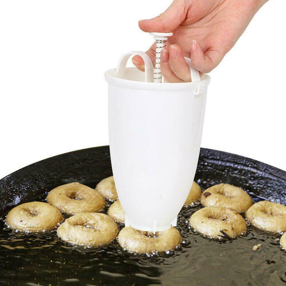 Moule à Donuts Facile Rapide Maison Cuisine Distributeur à Gaufres Manuel Machine à Donuts Moule à Doughnuts