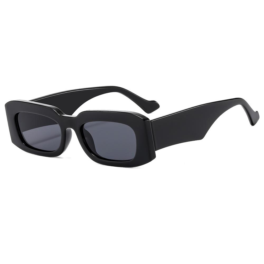 Small Rectangle Sunglasses Men Women UV400 Wide Leg Vintage Retro Travel Shades Gafas De Sol
