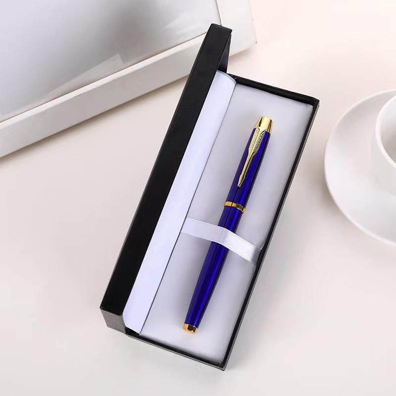 Feather Sword Fountain Pen Set: Black Ink Ballpoint Pen for Office, Meetings, Events, and Business Gifts.