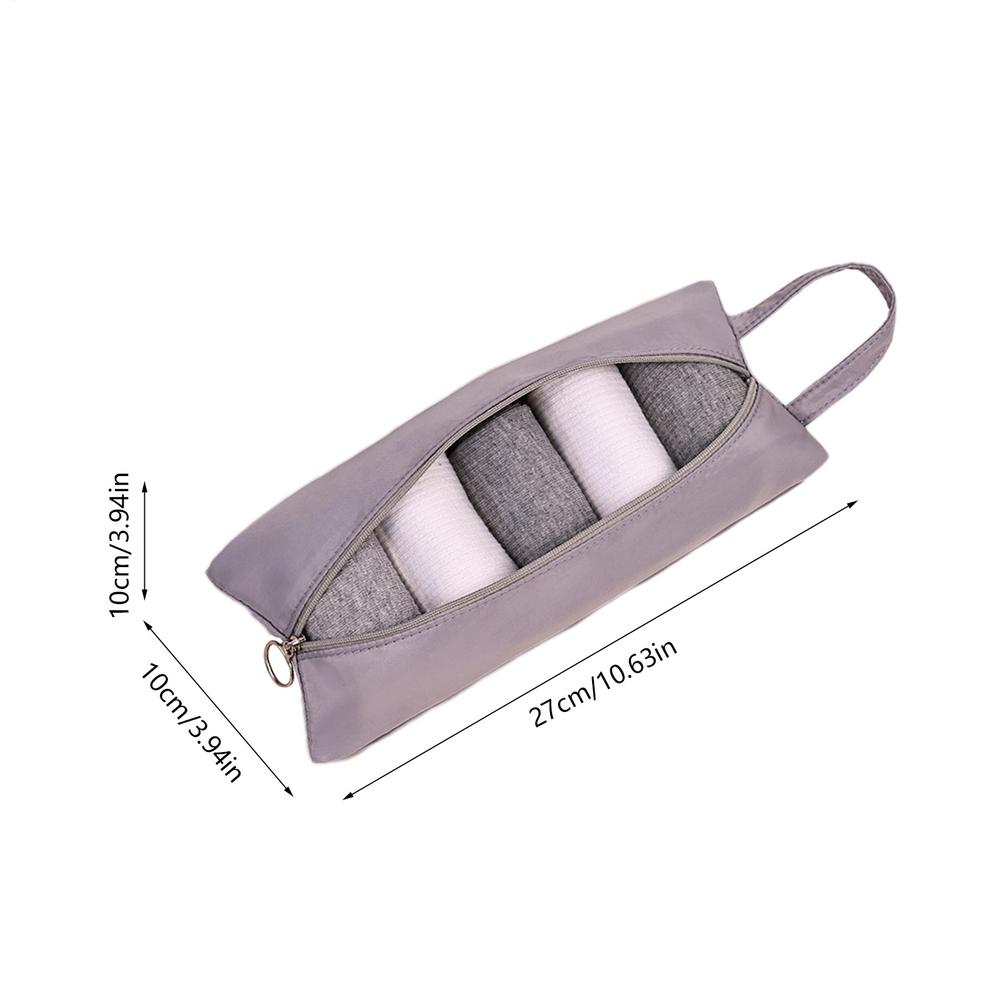 

Underwear Travel Organizer Underwear Packing Cubes Storage Bag Women Cosmetic Stuff Washing Bag Portable Clothes Organizer Pouch сірий колір