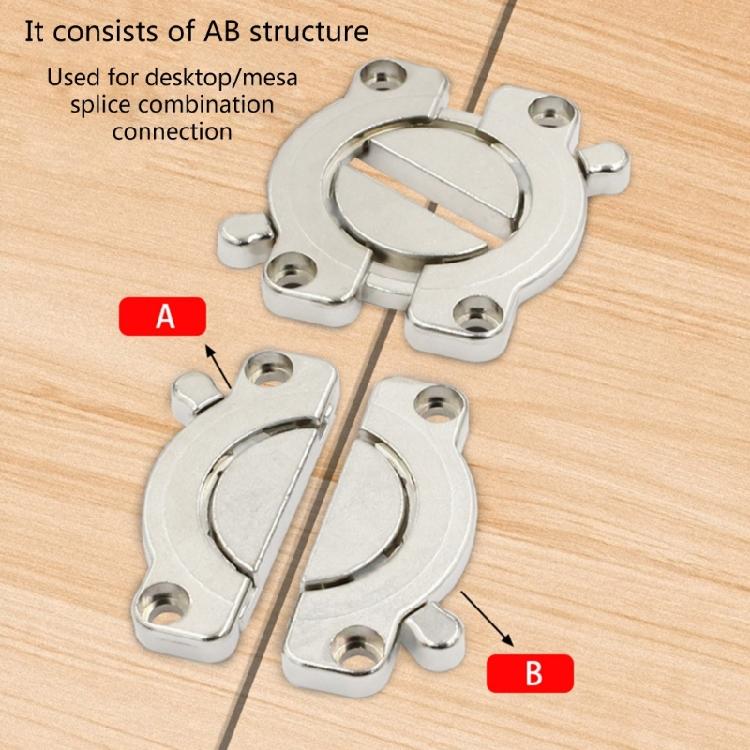 Dining Table Leaf Fastener Metal Hardware Fastening Combination Joint for DIY